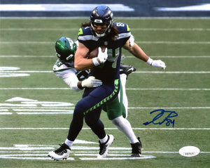Colby Parkinson Seattle Seahawks Signed 8x10 Photo #1 JSA COA