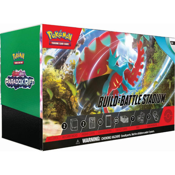 Pokemon Scarlet & Violet Paradox Rift Build & Battle Stadium Box