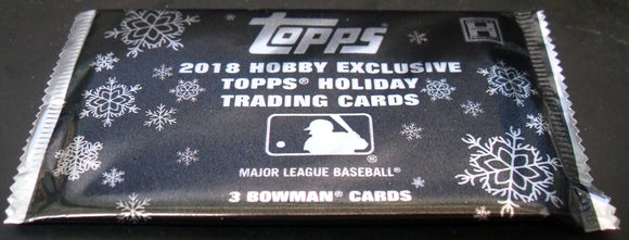 2018 Topps Hobby Exclusive Bowman Holiday Pack