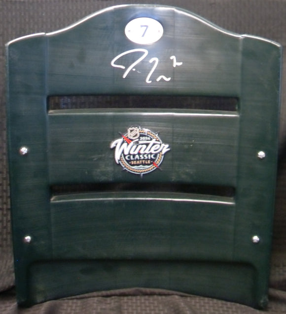 JSA Jordan Eberle Seattle Kraken Autographed Signed T-Mobile Seat Back from 2024 NHL Winter Classic