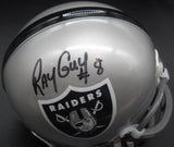Ray Guy Autographed Oakland Raiders Mini Helmet JSA