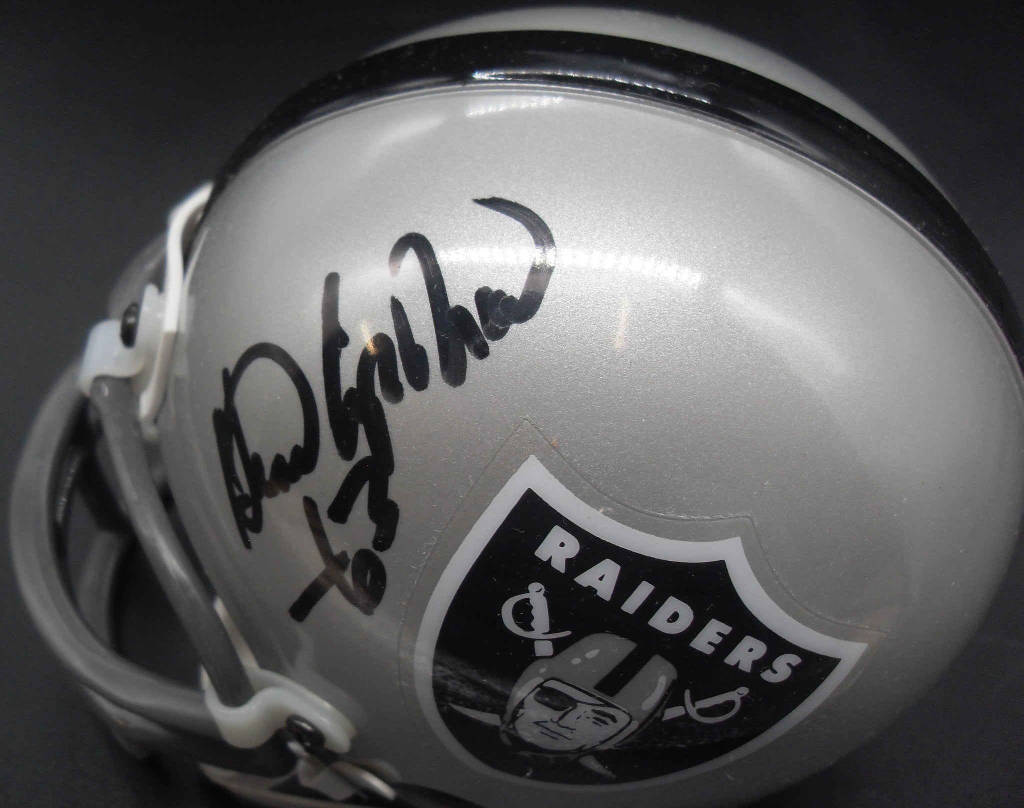 autograph mini football helmets Gene Upshaw Autographed Oakland Raiders Mini Helmet JSA – Northwest Sportscards
