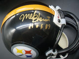 Mel Blount Autographed Inscribed Pittsburgh Steelers Mini Helmet JSA