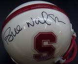 Bill Walsh Autographed Stanford Cardinal Mini Helmet JSA