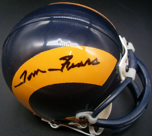 Tom Fears Autographed Los Angeles Rams Mini Helmet JSA