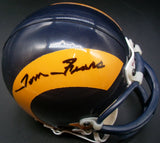 Tom Fears Autographed Los Angeles Rams Mini Helmet JSA