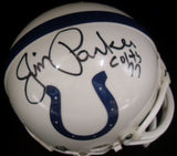 Jim Parker Autographed Inscribed Baltimore Colts Mini Helmet JSA