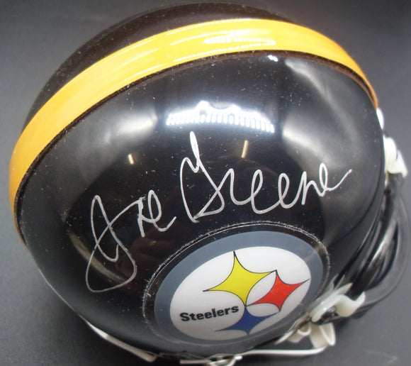 Joe Greene Autographed Pittsburgh Steelers Mini Helmet JSA