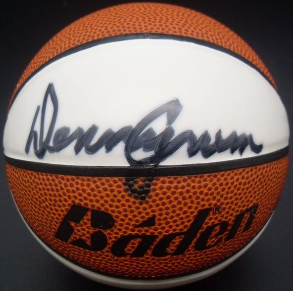 Denny Crum Autographed Louisville Cardinals Mini Basketball JSA