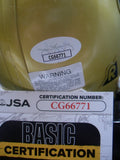 Rashaan Salaam Autographed Inscribed Colorado Buffaloes Mini Helmet JSA