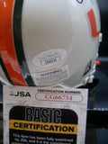 Gino Torretta Autographed Inscribed Miami Hurricanes Mini Helmet JSA