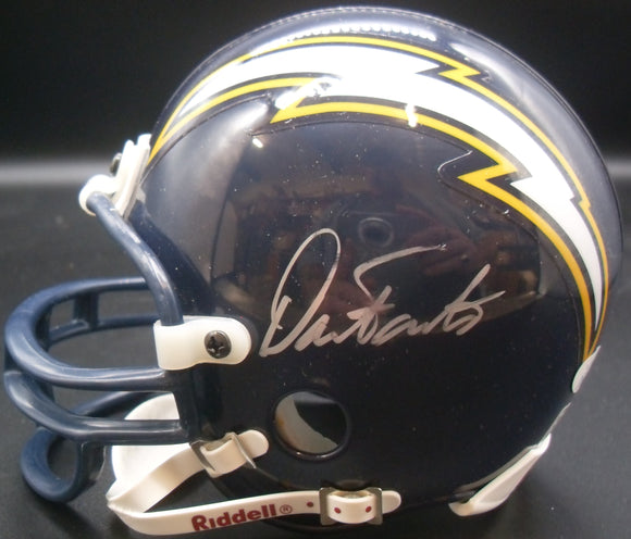 Dan Fouts Autographed San Diego Chargers Mini Helmet JSA Blemished