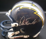 Dan Fouts Autographed San Diego Chargers Mini Helmet JSA Blemished