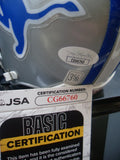 Dick "Night Train" Lane Autographed Inscribed Detroit Lions Mini Helmet JSA