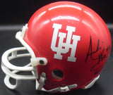 Andre Ware Autographed Inscribed Houston Cougars Mini Helmet JSA