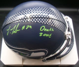 Josh Jobe Autographed Inscribed "Death Zone" Seattle Seahawks 2012> Regular Mini Helmet JSA