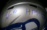 Josh Jobe Autographed Inscribed "HPS Death Zone" Seattle Seahawks Full Size Replica Retro Speed Helmet 83-01 JSA