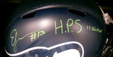 Ernest Jones IV Autographed Inscribed "HPS Hitman" Seattle Seahawks Full Size Replica Speed Helmet 12> JSA
