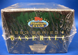 1993 Topps Stadium Club Members Only Baseball Set Series 1