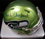 Zach Charbonnet Autographed Seattle Seahawks Green Flash Mini Helmet JSA