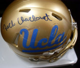 Zach Charbonnet Autographed UCLA Bruins Mini Helmet JSA