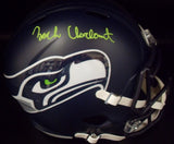Zach Charbonnet Autographed Seattle Seahawks 2012> Full Size Replica Helmet JSA BLEMISHED