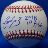 Eugenio Suarez Autographed Signed MLB Baseball with "2018 1st ASG" Inscription JSA
