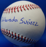 Eugenio Suarez Autographed Signed MLB Baseball with "Bolibomba Suarez" Inscription JSA