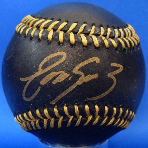 Eugenio Suarez Autographed Signed MLB Black Baseball JSA