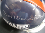 Arnie Weinmeister Autographed New York Giants Mini Helmet JSA