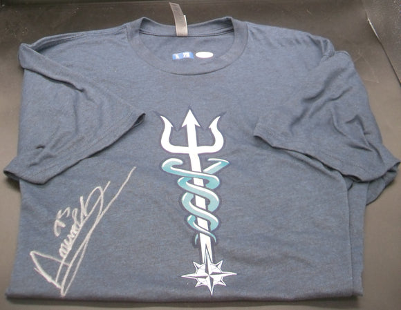 Andres Munoz Autographed Signed XL Next Level Apparel Game Issue - Game Worn T-Shirt JSA
