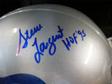 JSA Steve Largent Autographed Signed Inscribed Seattle Seahawks Riddell Silver Full Size Replica Helmet
