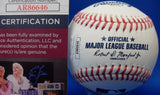 Jamie Moyer Autographed Signed MLB Baseball with "The Ageless Wonder" Inscription JSA