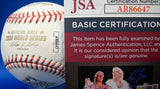 Jamie Moyer Autographed Signed 2008 World Series Baseball JSA