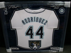 Julio Rodriguez Autographed Nike Mariners Jersey Framed BAS