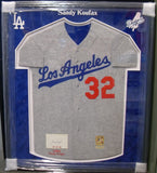 Sandy Koufax Autographed Mitchell & Ness Jersey Framed JSA