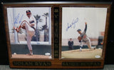 Nolan Ryan & Sandy Koufax "Single Season K Kings" Dual Signed 8x10 Photo Plaque JSA