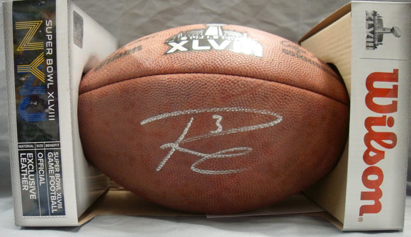 Russell Wilson Autographed Signed Official SBXLVIII Full Size Duke Football Seattle Seahawks