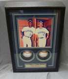 Ken Griffey Jr. Edgar Martinez Signed MLB Baseball Pair Shadowbox JSA