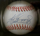 Ken Griffey Jr. Edgar Martinez Signed MLB Baseball Pair Shadowbox JSA