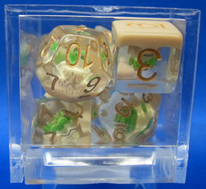Succulent Dice Set of 7 FILL-SUCCULENT-GD-6