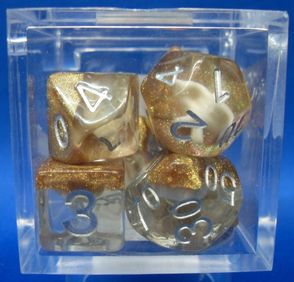 Starfish White Dice Set of 7 FILL-WHSTFSH-SI-6