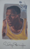 Lakers Legends Wilt Chamberlain Jerry West Magic Johnson Elgin Baylor Kareem Abdul-Jabbar Autographed Signed Framed Lithograph
