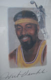 Lakers Legends Wilt Chamberlain Jerry West Magic Johnson Elgin Baylor Kareem Abdul-Jabbar Autographed Signed Framed Lithograph