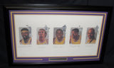 Lakers Legends Wilt Chamberlain Jerry West Magic Johnson Elgin Baylor Kareem Abdul-Jabbar Autographed Signed Framed Lithograph