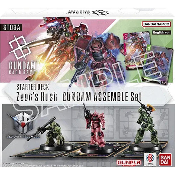 Gundam: Starter Deck: Zeon's Rush Gundam Assemble Set ST03A