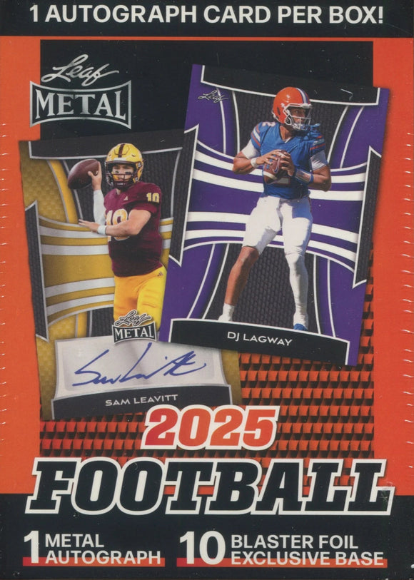 2025 Leaf Metal Football Retail Blaster Box
