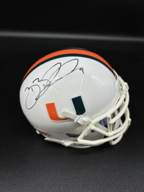 Brian Blades Signed Miami Authentic Schutt Mini Helmet