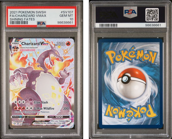 Charizard VMAX #SV107 Shining Fates - PSA 10