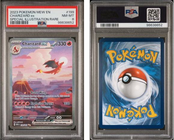 Charizard ex #199 151 SIR - PSA 8